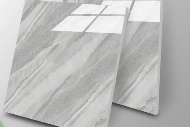 Gạch đ&aacute; Porcelain 80cmx80cm v&acirc;n đ&aacute; x&aacute;m trắng PN NP 8601