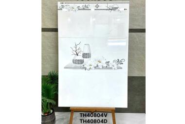 Gạch đ&aacute; Porcelain 40cmx80cm trăng v&acirc;n x&aacute;m PN HP TH 40804